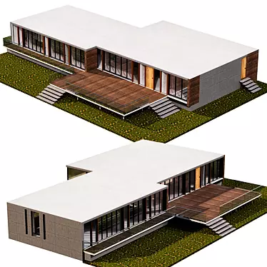 Architectural Masterpiece: Building No100 3D model image 1 