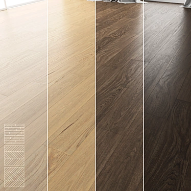 Title: Premium Wood Flooring Set 3D model image 1 