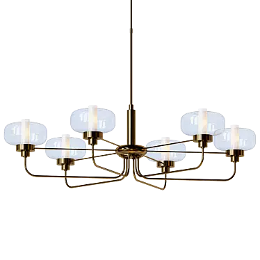 Elegant Nola Chandelier 3D model image 1 