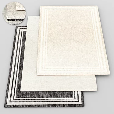 Egean Rug: Handcrafted Perfection 3D model image 1 