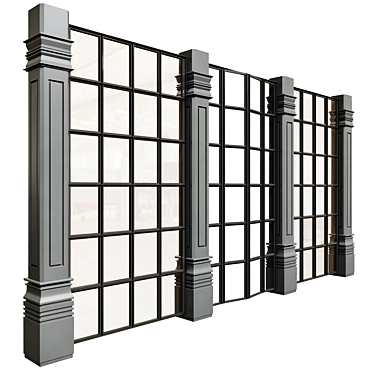 Stunning Panorama: Classic Style Windows & Doors 3D model image 1 