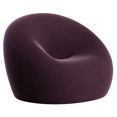 Sleek C Club Chair: Stylish and Comfortable 3D model image 1 
