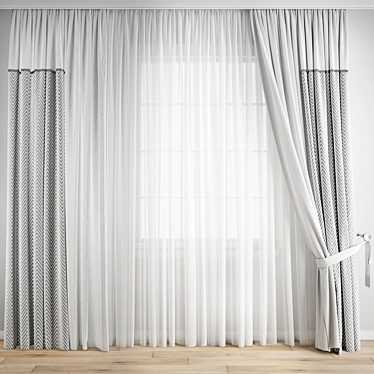 Premium Curtain Model Set 3D model image 1 