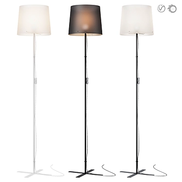 Modern Floor Lamp with Soft Lighting - Ikea Barlast 3D model image 1 