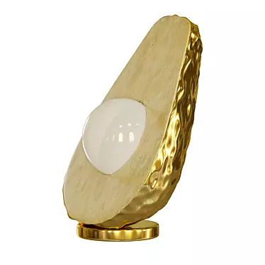 Avocado Ceramic Table Lamp - Modern Pop Art Design 3D model image 1 