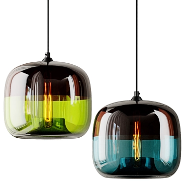 Modern Nordic Art Deco Colorful Hanging Glass