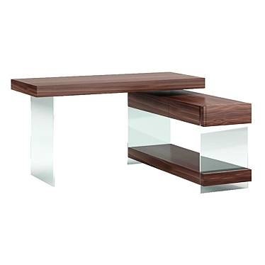 Modern Orion Corner Desk 3D model image 1 