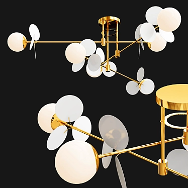 Elegant Glow: MATISSE B Chandelier 3D model image 1 