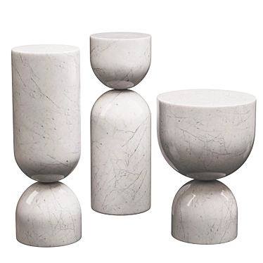 Time Piece Marble Side Table by Sé