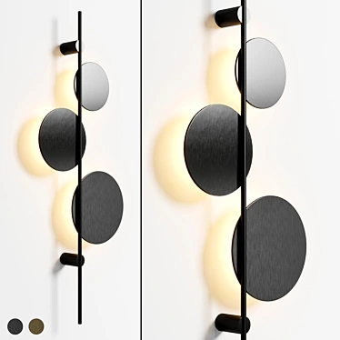 Sleek Ambinte K Modern Wall Light 3D model image 1 