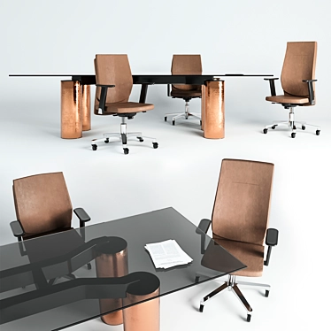 Galassia Collection: Chairs and Table 3D model image 1 