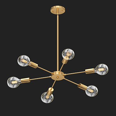 Sputnik-inspired Sphere Chandelier - Jankowski 3D model image 1 