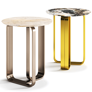 Contemporary Nova Side Table 3D model image 1 