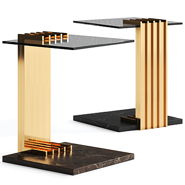 Elegant VERTIGO SIDE TABLE by Luxxu 3D model image 1 