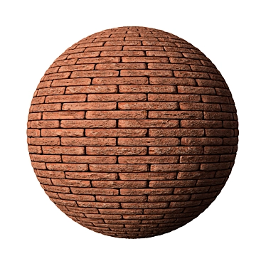 High-Quality Red Brick Texture 3D model image 1 