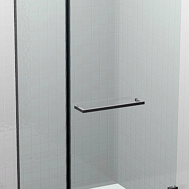 Space-Saving Shower Corner 3D model image 1 