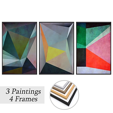 Elegant Wall Art Set 3D model image 1 