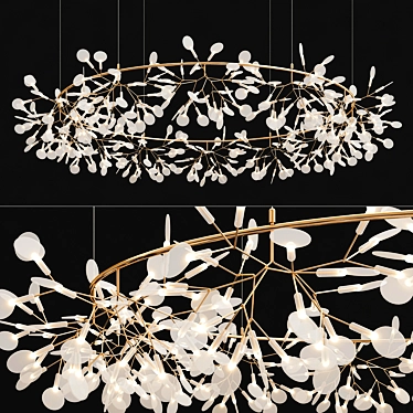Elegant BLOOM Chandelier to Illuminate Any Space 3D model image 1 