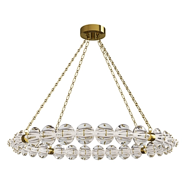 Lindley Chandelier: Timeless Elegance Illuminated 3D model image 1 