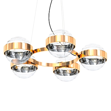 Leandra Chandelier: Elegant Lighting Solution 3D model image 1 