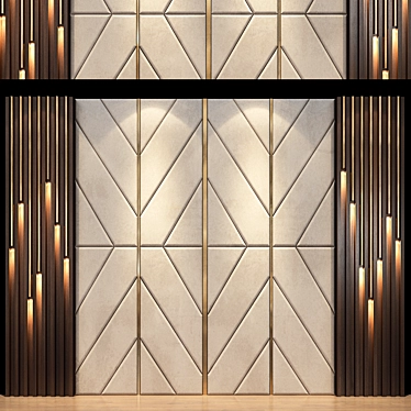 Elegance in Your Space: Wall Panel 63 3D model image 1 