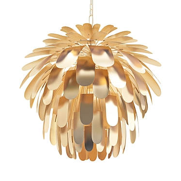 Elegant Cynara Grande Chandelier 3D model image 1 