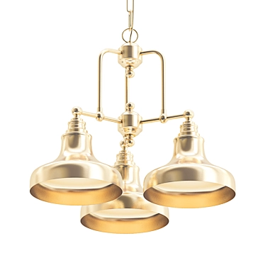 Bell Marine Chandelier: Elegant and Stylish 3D model image 1 