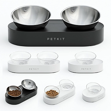 Petkit Fresh Nano: Adjustable Tilt Pet Bowl 3D model image 1 
