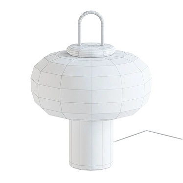 Elegant Nox Glass Table Lamp 3D model image 1 