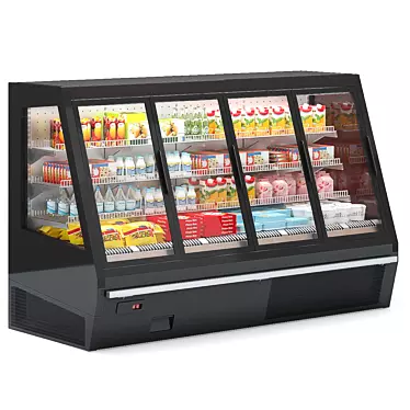 HitLine Refrigerated Display Case 3D model image 1 