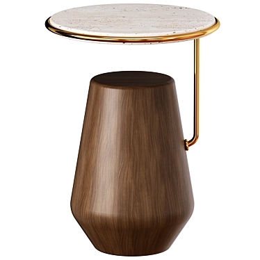 Mezzo Collection Haynes Side Table - Elegant and Versatile 3D model image 1 