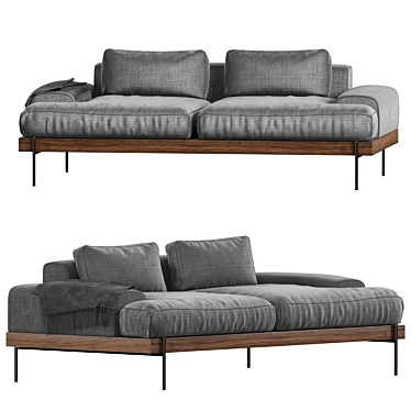 Rivera Sofa: Elegant Comfort for Your Home 3D model image 1 