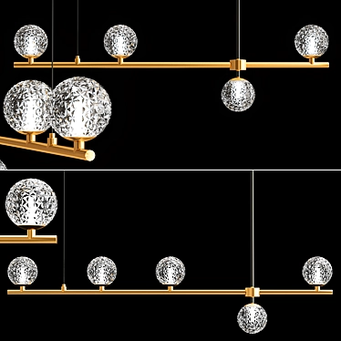 Crystal Sphere Pendant Light 3D model image 1 