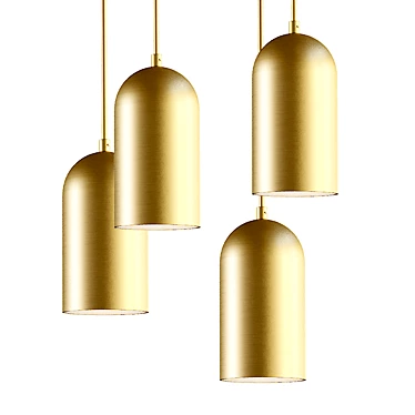 Elegant Henni Pendant Lamp 3D model image 1 