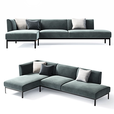 Modern Ronan Bourroullec Cotone Sofa 3D model image 1 