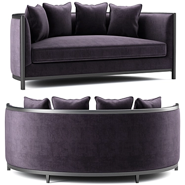 Sophia Contemporary Sofa & Chair Set 3D model image 1 