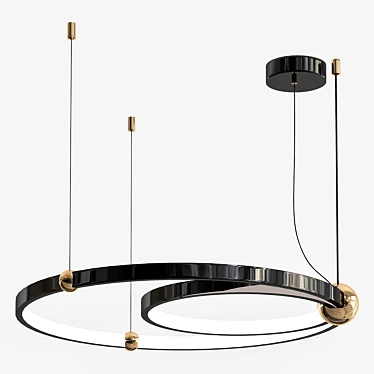 Elegant Mating Rings for Stylish Lighting 3D model image 1 