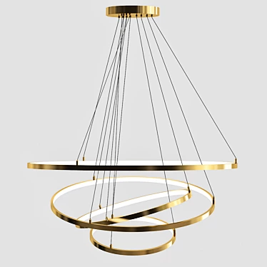 Modern Gateway Pendant Light 3D model image 1 