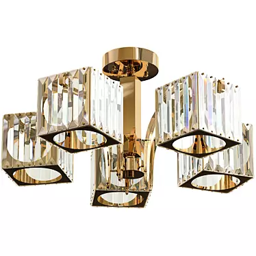 Elegant Crystal Chandelier April 3D model image 1 