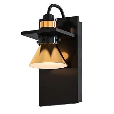 Modern Outdoor Wall Sconce 3D model image 1 