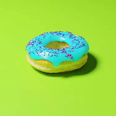 Classic Glazed Donut 3D model image 1 