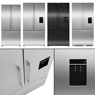 Fisher & Paykel Set 2 Refrigerator Collection 3D model image 1 