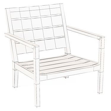 Regatta Outdoor Lounge Chair (Crate & Barrel) 3D model image 1 