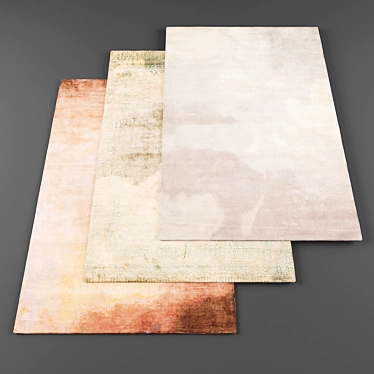 Modern High-Resolution Rugs (4-Pack) 3D model image 1 