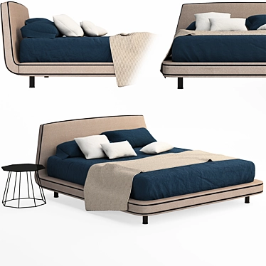 BONALDO Joe Bed: Modern Elegance personified 3D model image 1 