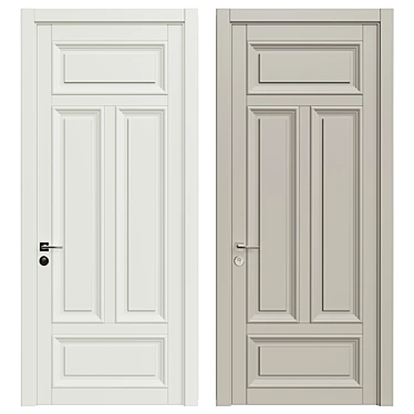 Vray Rendered Interior Door 3D model image 1 