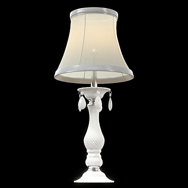 Modern Crystal Waterfall Lamp 3D model image 1 