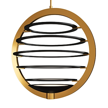 Elegant Ombra Chandelier 3D model image 1 