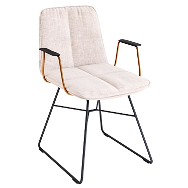 Elegant Shilo Chair: Timeless Style 3D model image 1 