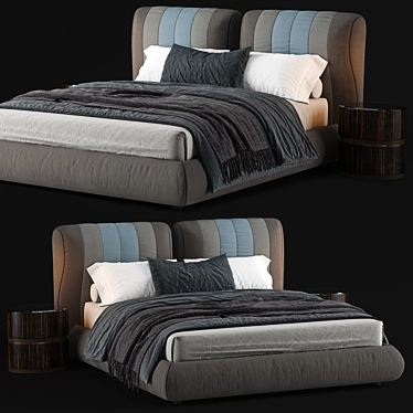 Modern Bed Frame 180x200 3D model image 1 